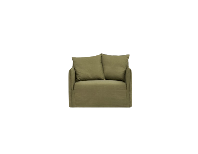 Joe Deep Lounge - Olive - Single Seater - Image 2