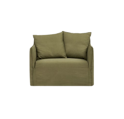 Joe Deep Lounge - Olive - Single Seater - Image 3