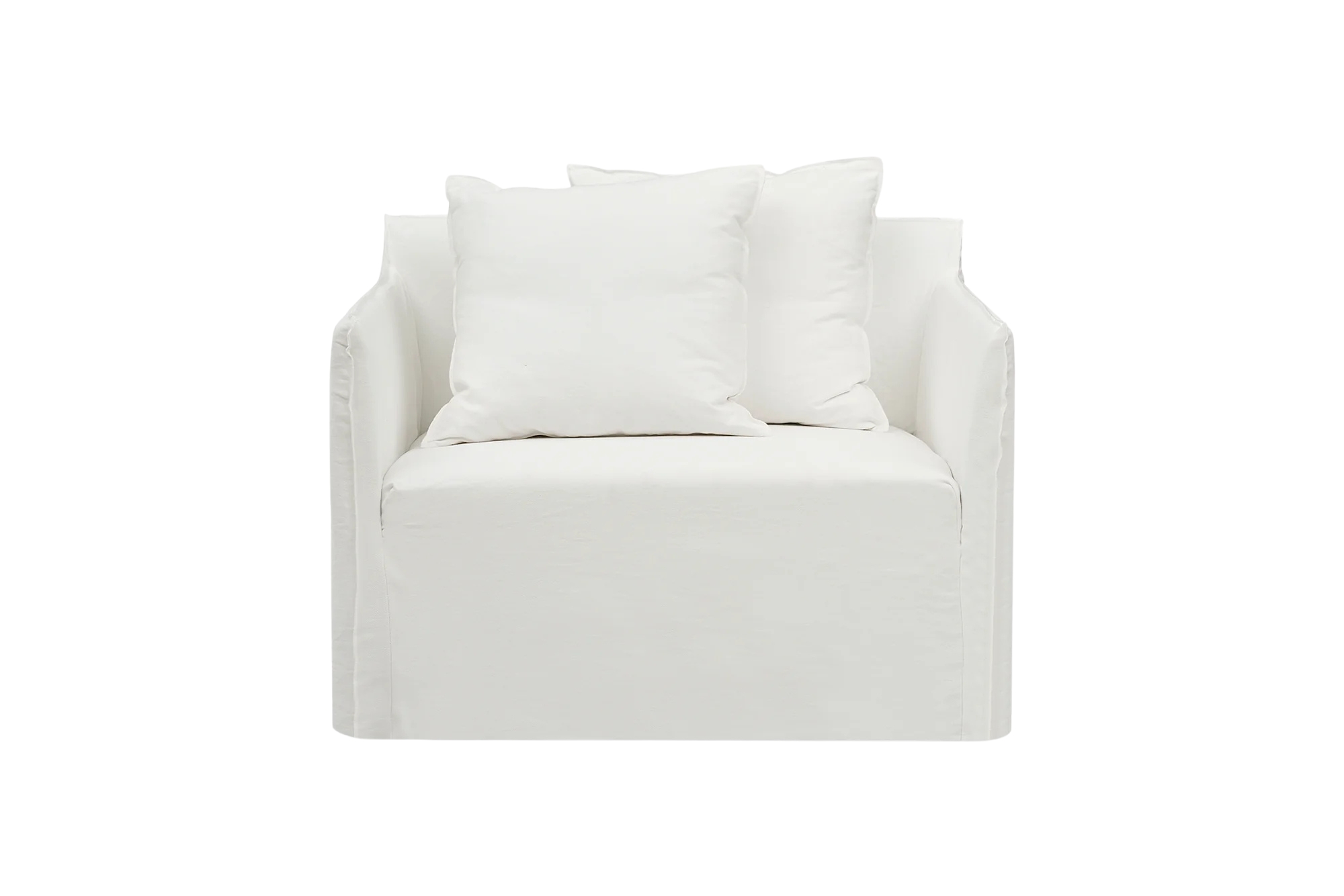 Joe Deep Lounge - White - Single Seater
