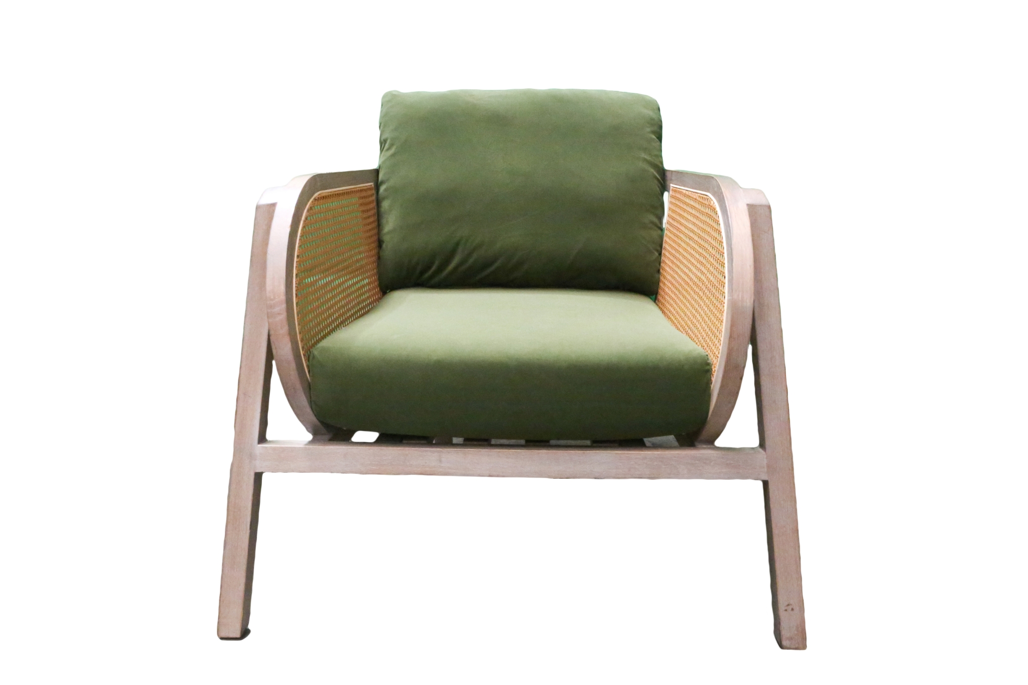 Luka Lounge - Velvet Moss Green - Single Seater