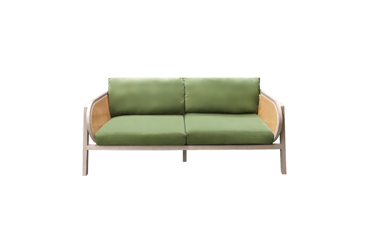 Luka Lounge - Velvet Moss Green