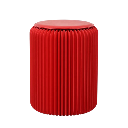 Melodeon Ottoman - Red