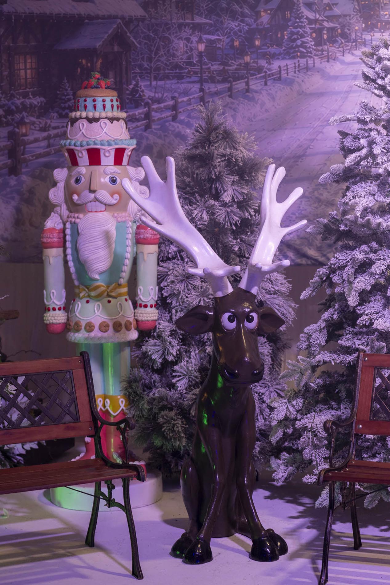 Macaron nutcracker prop styling detail