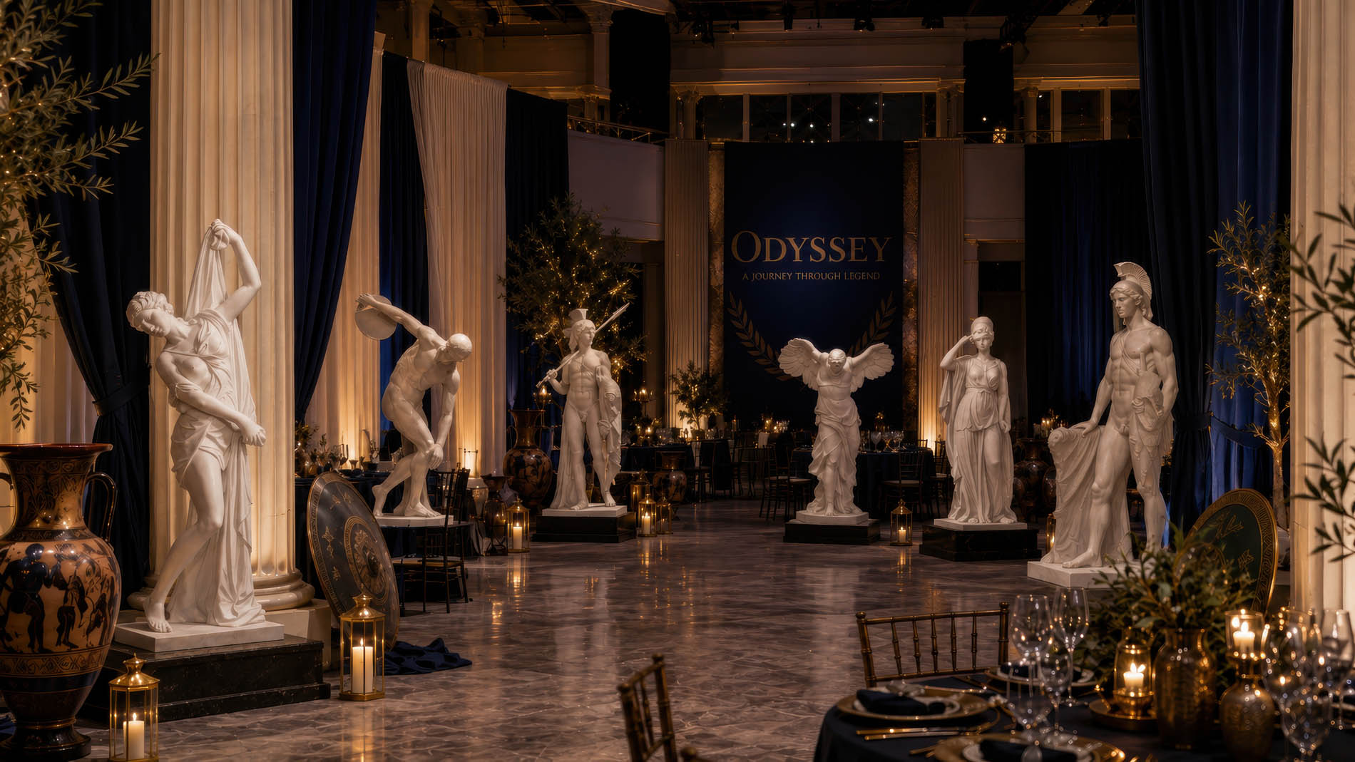 The Odyssey themed event styling by Sydney Props